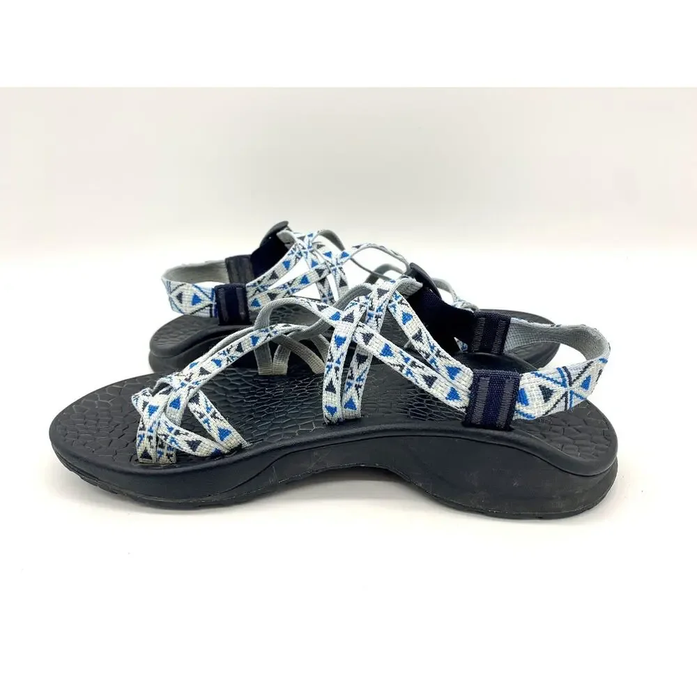Chaco Classic Strappy Sport Sandal Aztec Design Blue Women's Size 6M - Picture 6 of 10
